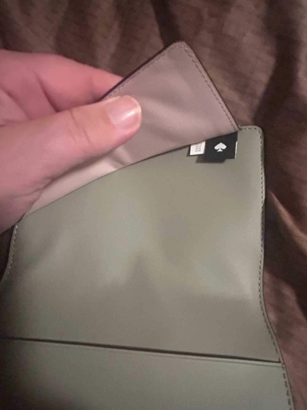 Kate Spade New York Saffiano Passport Holder in oyster she - Picture 10 of 10